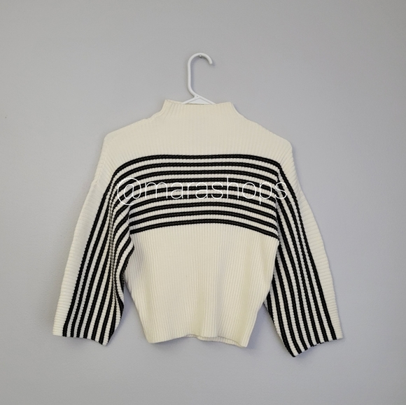 Urban Outfitters Sweaters - UO mockneck ribbed striped cropped sweater